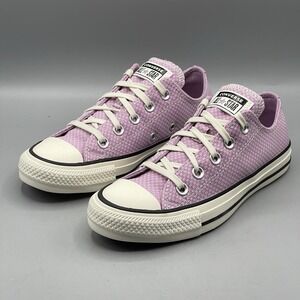 Converse Women's 5 Sneakers Purple Lavender Checked Low Top CTAS A11627C